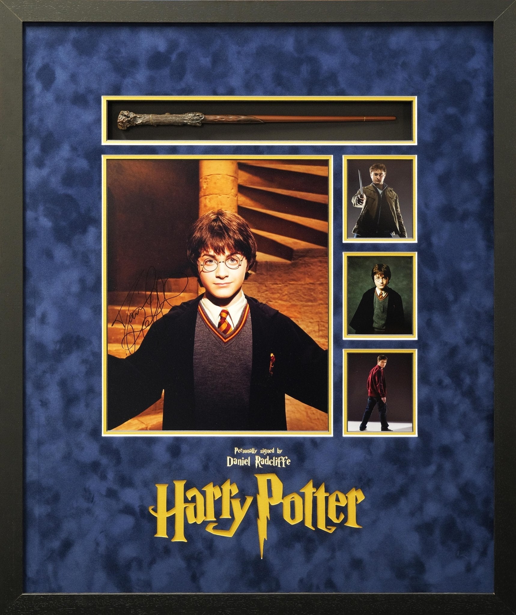 Daniel Radcliffe Signed Harry Potter 12x16 Photograph Framed Display With Wand - Memorabilia Framers Shop